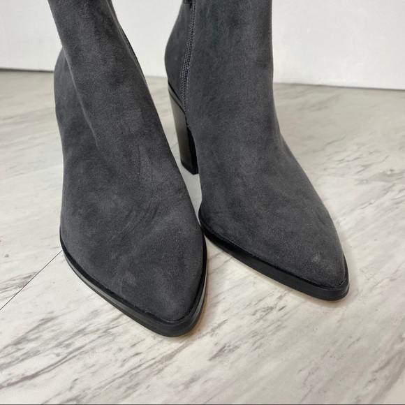 New! 14th & Union Block Heel Gray Bootie 6 1/2 - Picture 11 of 13